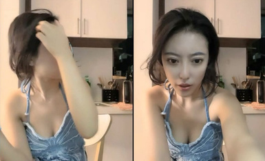 最近非常火，人气NO.1的超级清纯爆乳美腿才女，终于成功把闺蜜拉下1