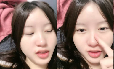 甜美乖巧邻家妹妹！聊的开心给大家看逼！特写小骚逼，毛毛比较砸乱，拨弄掰开家里没道具