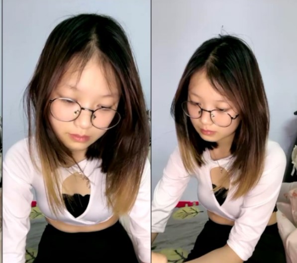 新人！【泡泡鱼妹妹】两个00后可爱眼镜妹~舌吻互舔无套啪啪~稚嫩的少女胴体，看了流鼻血 (5)