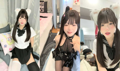 二次元卡哇伊甜美妹子 吃一口小布丁(6)