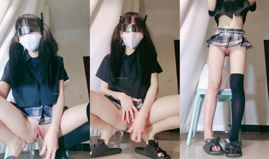 長腿過膝襪可愛雙馬尾妹子 蔡文文 (3)