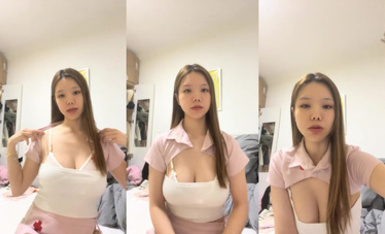 極品身材顏值尤物 清純大胸女友 (5)