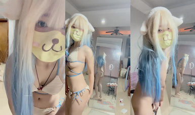 灬二次元少女~【少蘿沒人愛】宿舍乳夾~脫衣舞~道具自慰秀 (4)