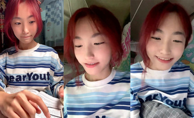 我就是嗚崽醬.學生妹宿舍直播！乖巧鄰家女孩，粉嫩多汁小逼逼，超可愛