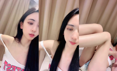 【甜桃】高挑模特身材~黑絲長腿~勾引脫衣秀 (10)