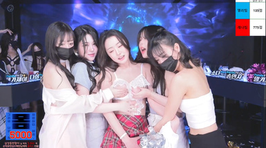 2024年3月，王炸，價值3000人民幣一場群女淫播【jinricp】韓國BJ女團出場，熱門金曲，專業練習生，美女眾多超精品3小時