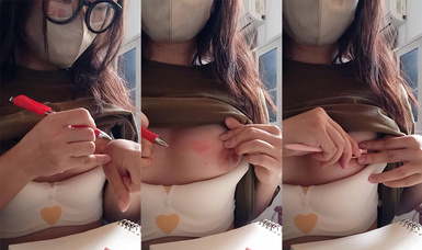 眼鏡娘素人@姣姣 尺度自拍小合集 (1)