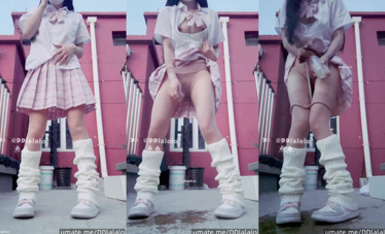 最新9月獵奇！蘿莉風天花板級別，走重口味路線網紅【點點】推特福利①，道具紫薇，玩屎虐菊虐肛，不忍直視 (10)