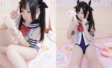 清純雙馬尾人形小母狗『工口小妖精』福利私拍，超極品合法卡哇伊小蘿莉 超高顏值 清純淫靡並存①