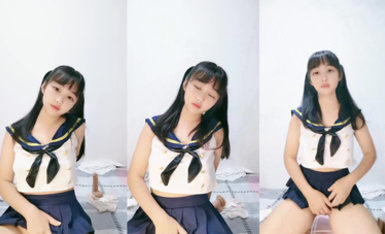 雙馬尾學生嫩妹【甜甜圈】掰穴自慰 粉嫩鮑魚 (8)