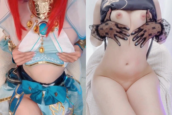 極品粉嫩coser，足交假雞巴，騎乘自慰粉嫩蜜穴，各種cos服裝滿足你的性幻想 (17)