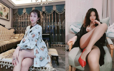 極品母狗騷少婦，情趣制服自慰，3P大混戰被炮友各種無套猛干 (4)