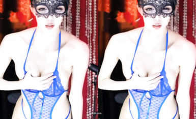 網易CC騷主播【白妖妖】土豪萬元定製騷舞。大膽露逼，道具自慰 (4)