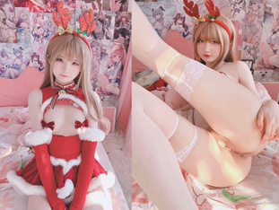 習獃獃-2024.12.30 橘美花莉+私服ツインテール+ 白狐+ サンタ