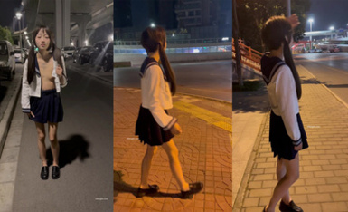 極品美女戶外露出 (4)