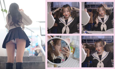 浙江某學院的白嫩清純的女大學生，人前清純乖巧，私下裡是吃雞小母狗，喜歡男友後入